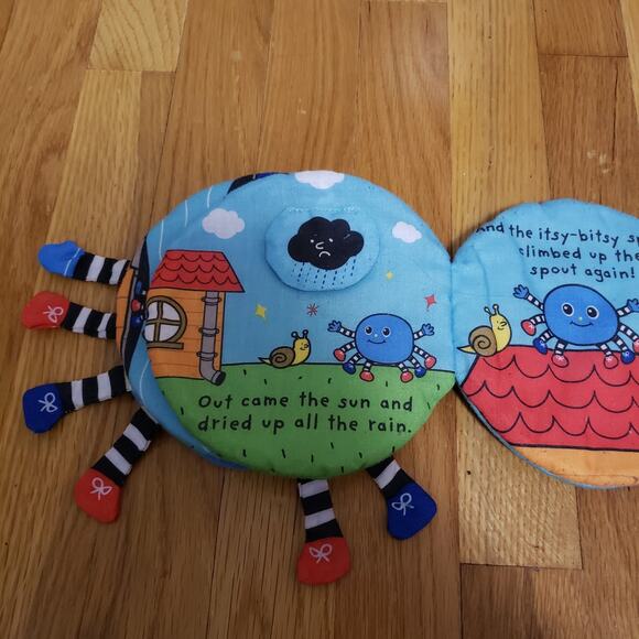 Melissa & Doug K’s Kids The Itsy Bitsy Spider Soft Cloth Book Crinkle Cover - Picture 7 of 11